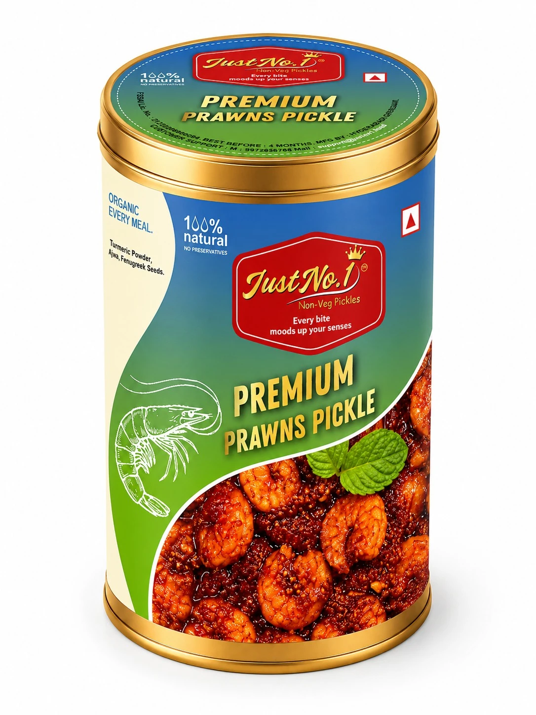 Premium Prawns Pickle Tin