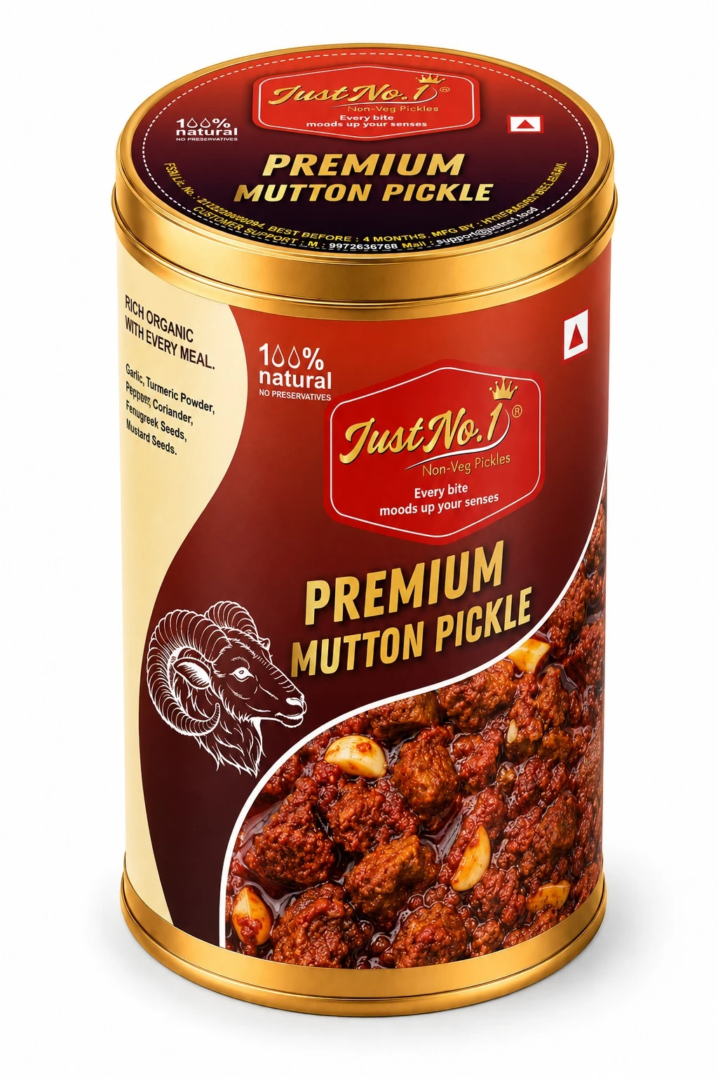Premium Mutton Pickle Tin