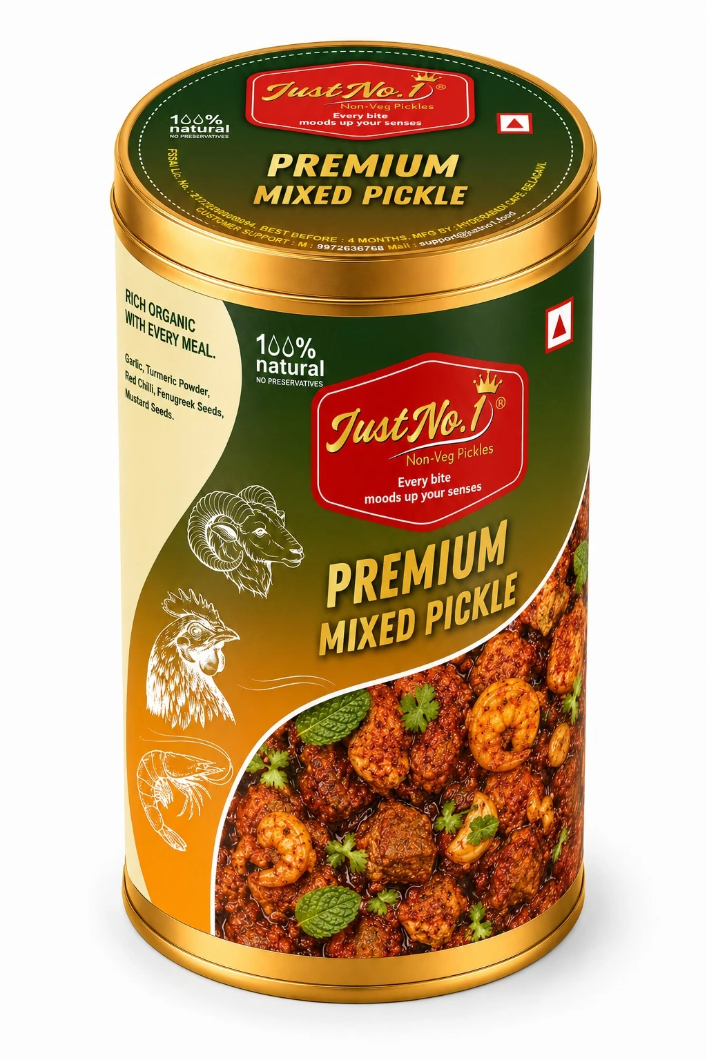 Premium Mix Nonveg Pickle Tin